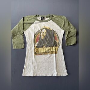 Zion Rootswear Bob Marley Rasta 3/4 Sleeve 2008 Y2k Small